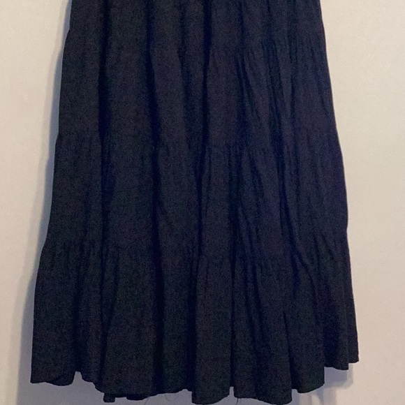 H&M black viscose layered prairie skirt size xs - Picture 3 of 6